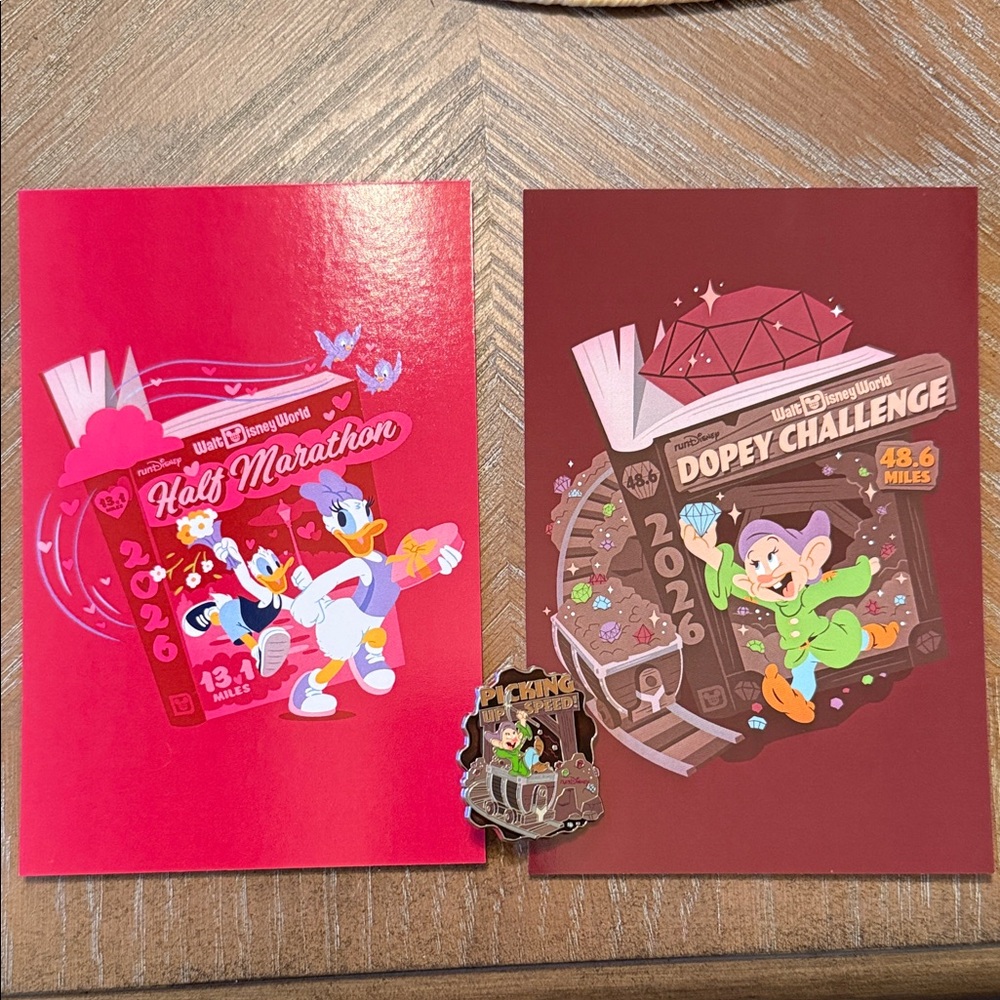 Disney Half Marathon and Dopey Challenge Post card Set - Dopey pin